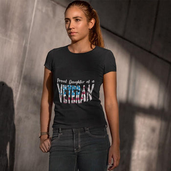 Proud Daughter Of A Veteran Tee Shirt, Shirts and Tops - Daily Offers And Steals