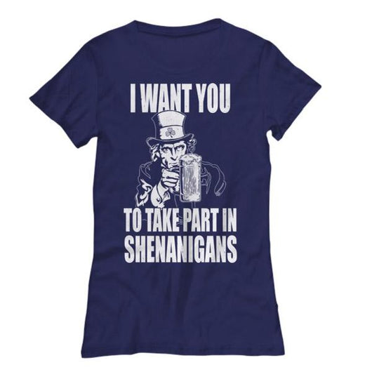 Take Part In Shenanigans Women's St. Patricks Shirt, Shirts And Tops - Daily Offers And Steals