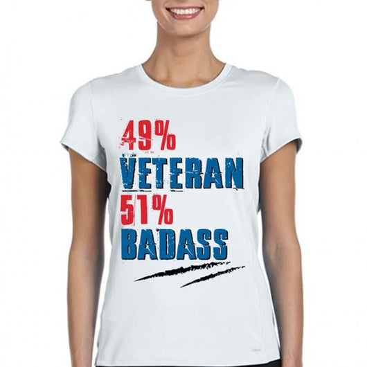 Badass Veteran Women's Casual Shirt, Shirts and Tops - Daily Offers And Steals
