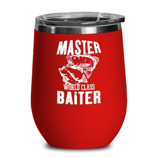World Class Master Baiter Fishing Wine Tumbler Sale, tumblers - Daily Offers And Steals