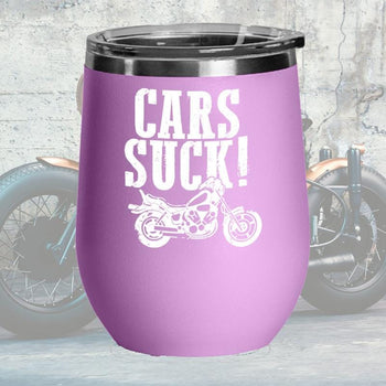 Cars Suck Biker Wine Tumbler Gift Idea, tumblers - Daily Offers And Steals