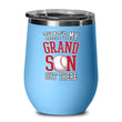 Baseball Grandson Stainless Steel Wine Tumbler, tumblers - Daily Offers And Steals