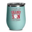 Baseball Grandson Stainless Steel Wine Tumbler, tumblers - Daily Offers And Steals