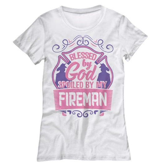 Spoiled By Fireman Casual Shirt For Women, Shirts And Tops - Daily Offers And Steals