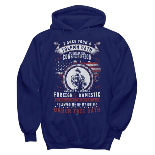Under This Oath Veteran Pullover Hoodie, Shirts and Tops - Daily Offers And Steals