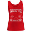 womens red tank top