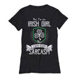 Sarcastic Irish Girl St. Patrick's Day Women's T Shirt, Shirts And Tops - Daily Offers And Steals