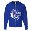 Life Is Better With A Dog Zip Up Hoodie, Shirts and Tops - Daily Offers And Steals