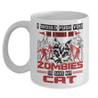 Zombie Kitty Cat Mug Design, Coffee Mug - Daily Offers And Steals